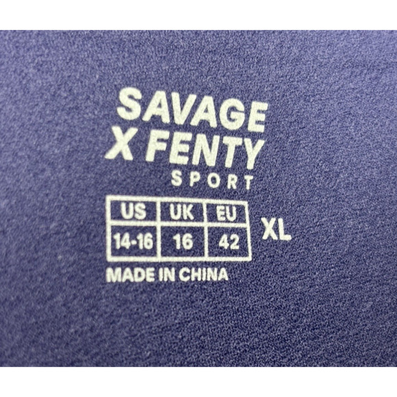 Savage X Fenty Sport by Rihanna Womens Leggings Size XL (14-16) Purple NWT - Picture 11 of 14
